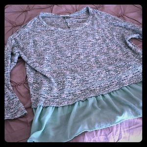 Entro Peplum Sweater, Large